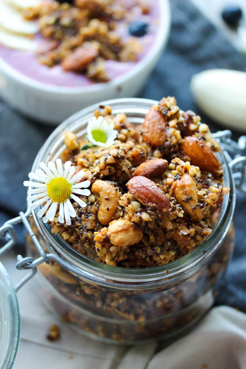 Big Cluster Buckwheat Almond Butter Granola