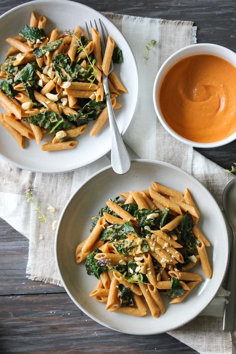 Pasta with Vegan Vodka Sauce