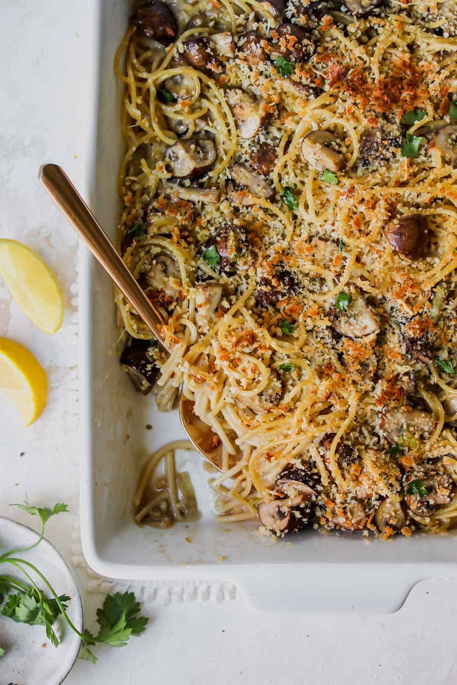 Mushroom and Leek Tetrazzini