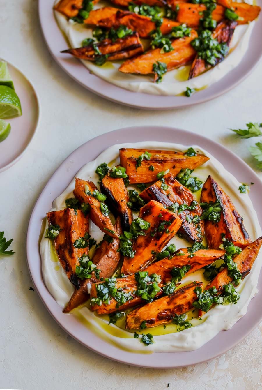 5 Ingredient Sweet Potatoes with Cilantro Gremolata