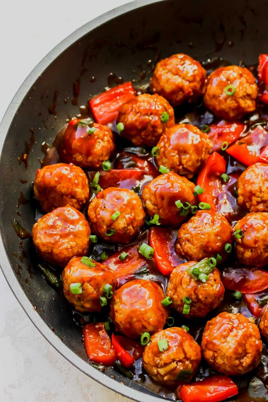 Kung Pao Cauliflower Meatballs