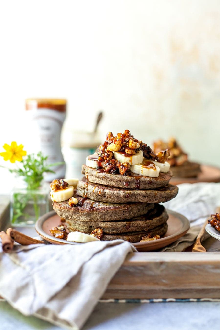 Buckwheat Banana Bread Pancakes