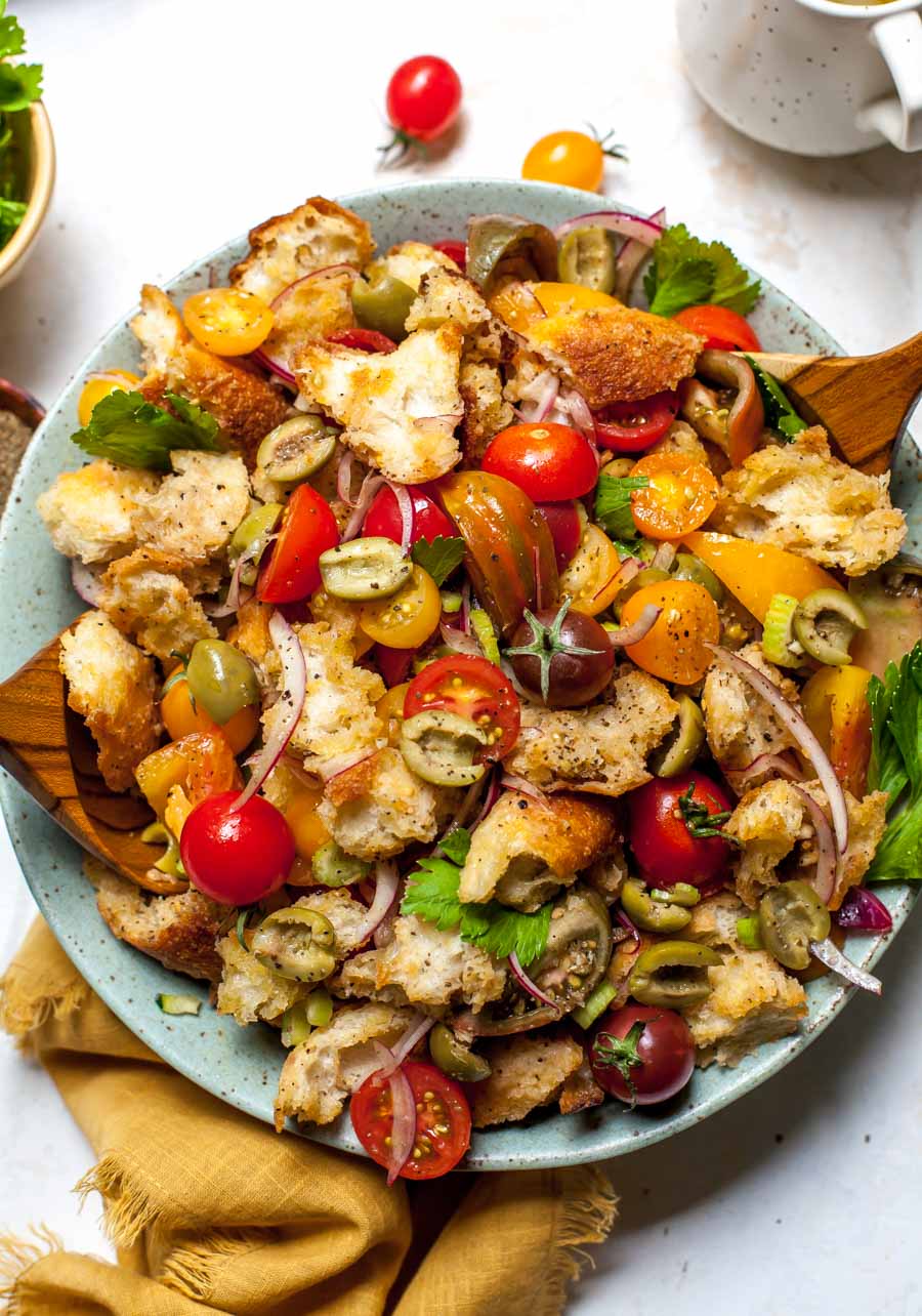 Bloody Mary Panzanella Salad