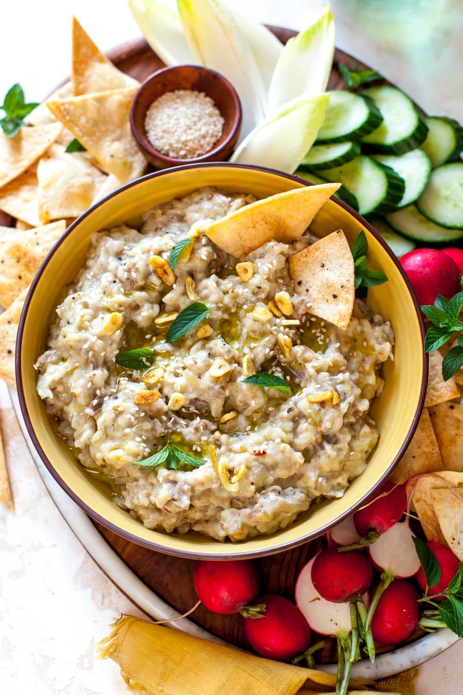 Mediterranean Roasted Eggplant Dip