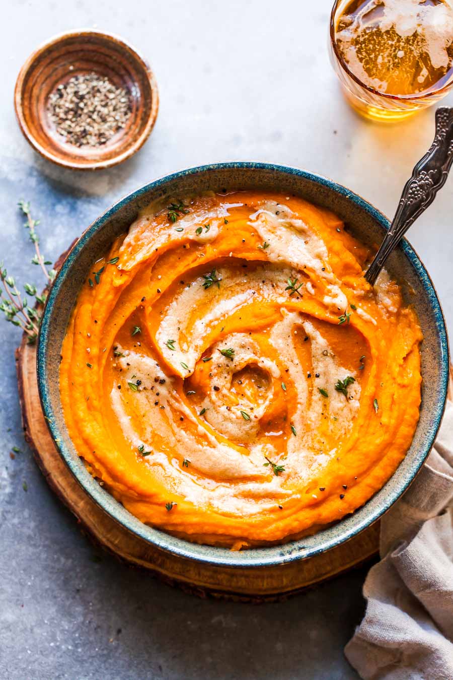 Mashed Sweet Potatoes with Miso Butter (5 Ingredients)