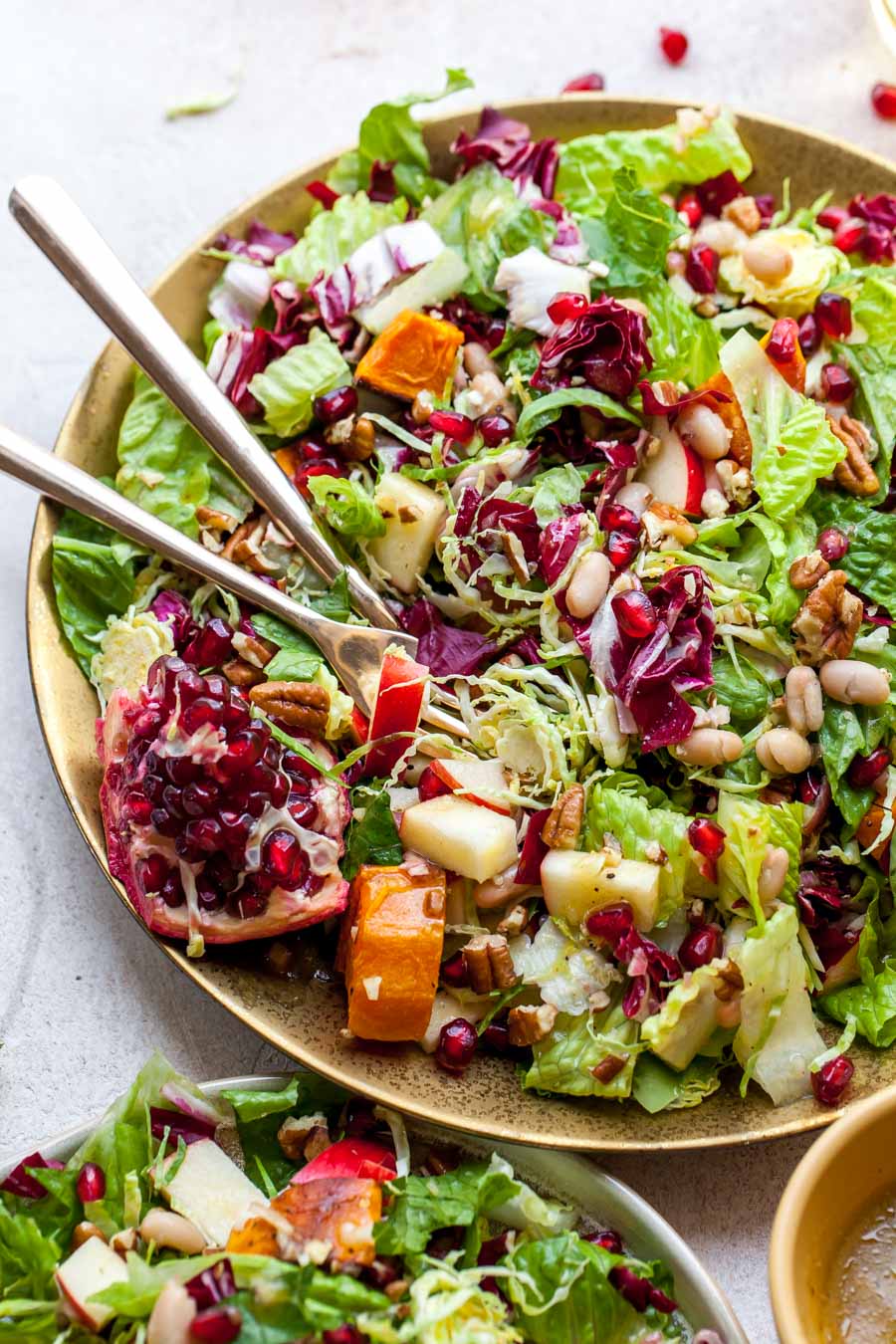 Winter Chopped Salad with White Balsamic Dressing