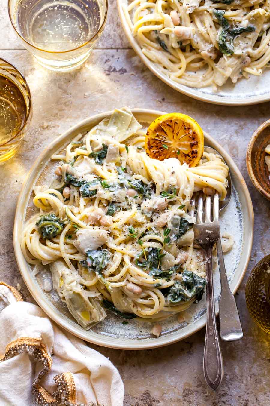 Spinach Artichoke Pasta