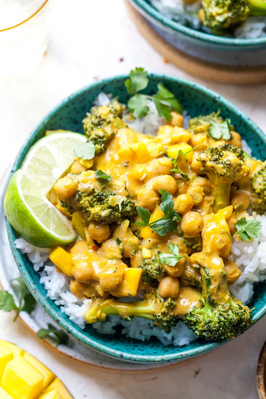 Coconut Chickpea Curry with Mango