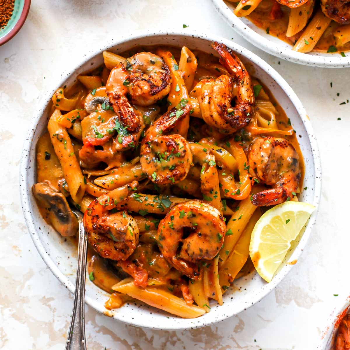 Creamy Cajun Shrimp Pasta