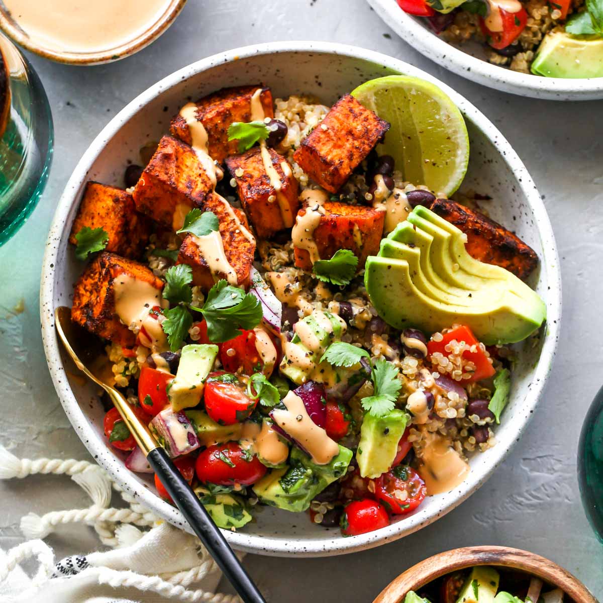 Sweet Potato Burrito Bowls
