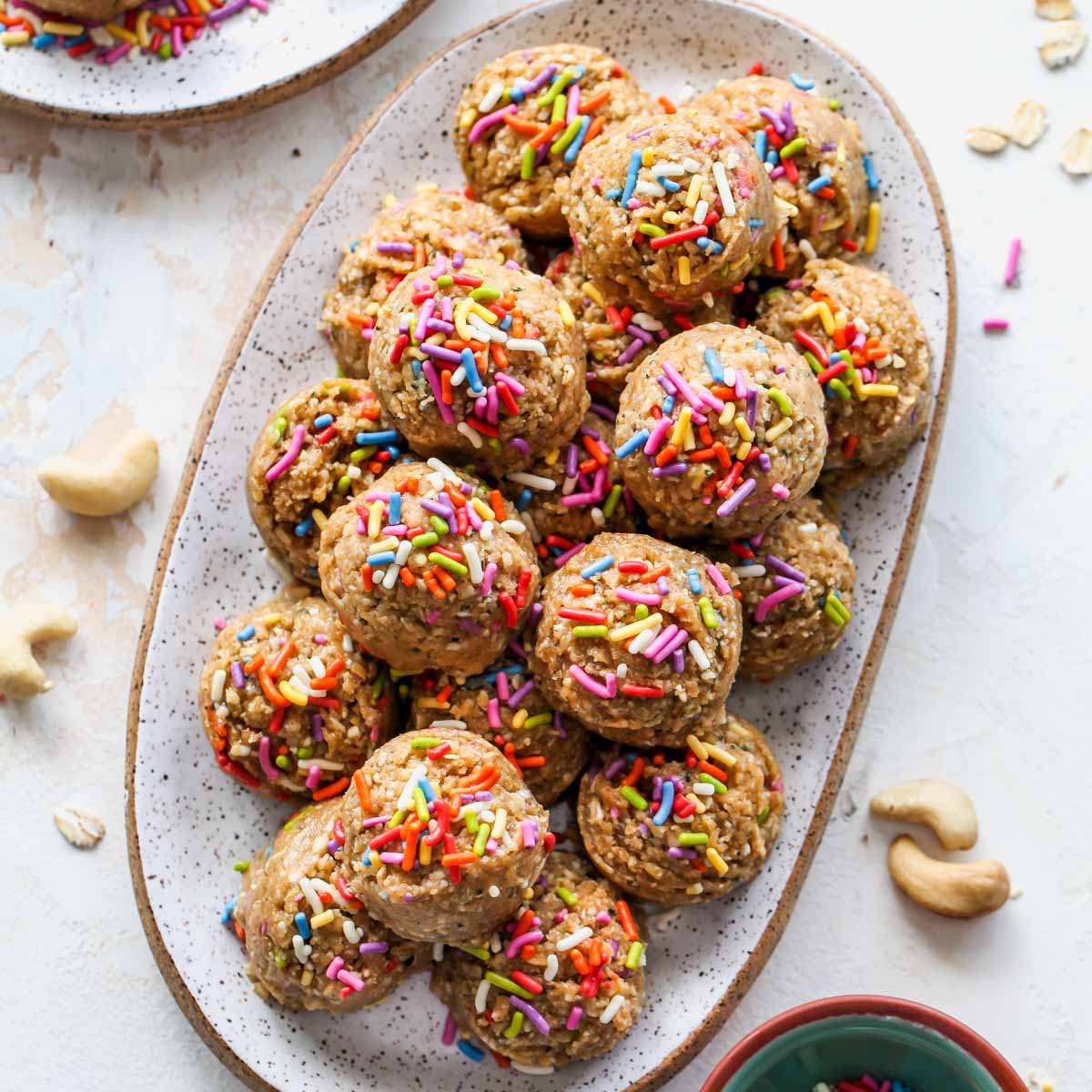 Birthday Cake Protein Balls
