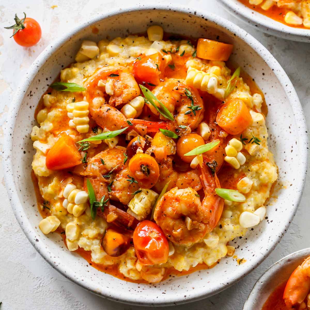 Cajun Shrimp and Fresh Corn Grits