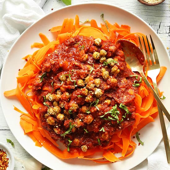 Weeknight Chickpea Bolognese