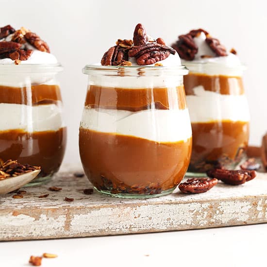 Pumpkin Pie Parfaits (Vegan + GF)