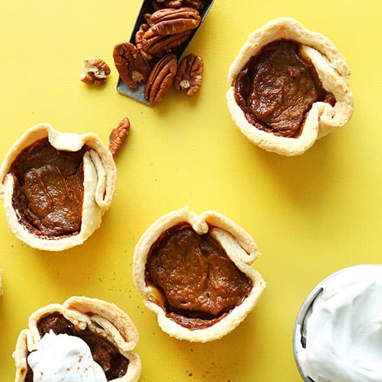 Mini Vegan Pumpkin Pies
