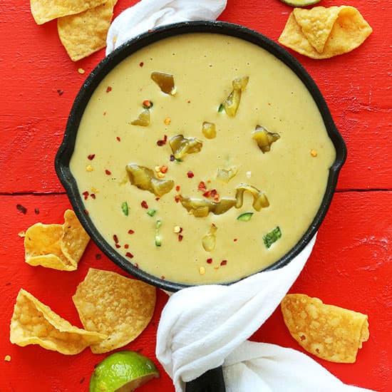 Vegan Green Chili Queso