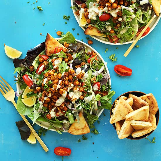 Chickpea Shawarma Salad