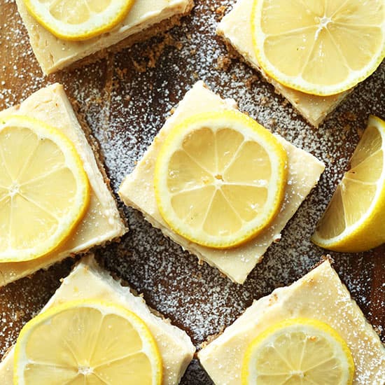Creamy Vegan Lemon Bars