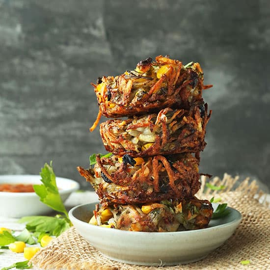 Crispy Hash Brown Haystacks