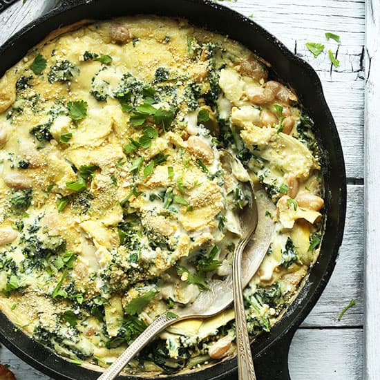 Kale &amp; White Bean Artichoke Dip