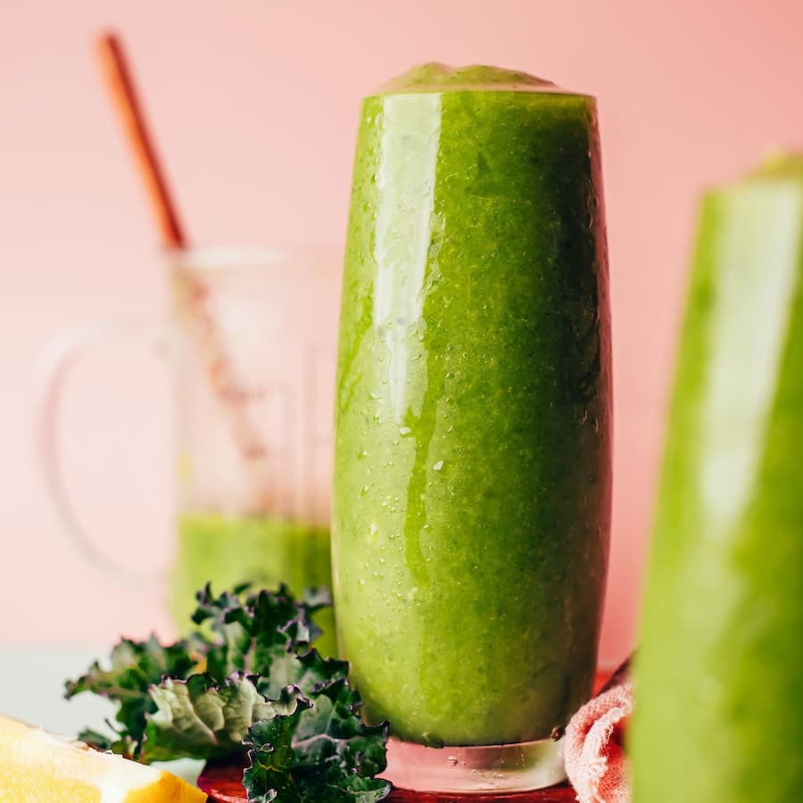 Mango Ginger Kale Green Smoothie