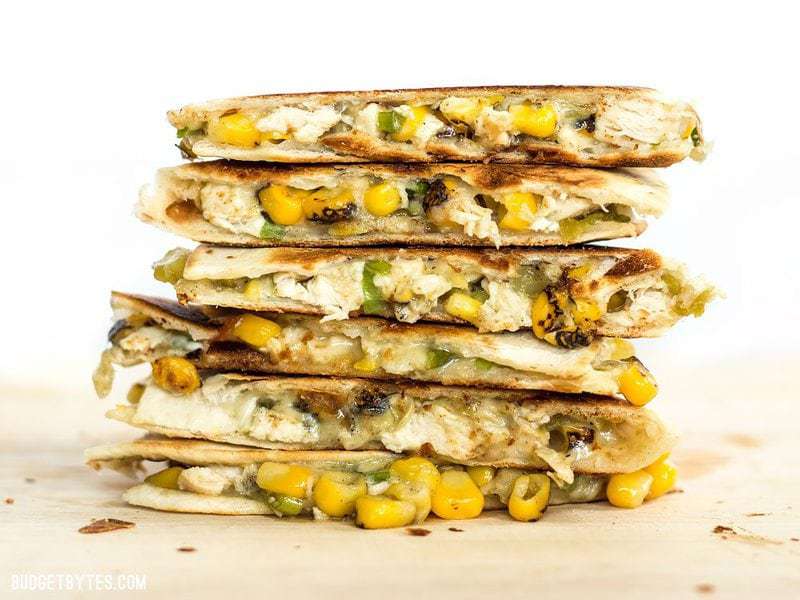 Roasted Corn Quesadillas