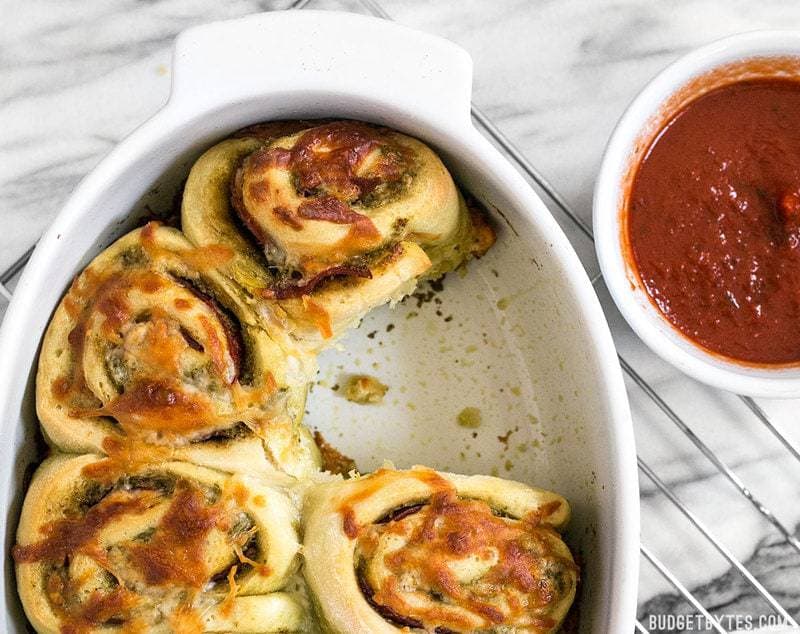 Pesto Pizza Rolls