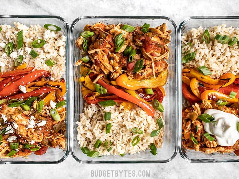 Salsa Chicken Meal Prep Bowls