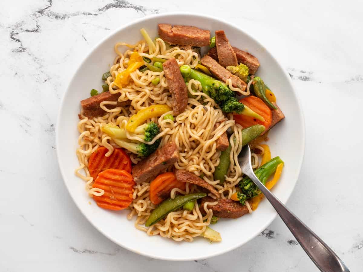 Spam Stir Fry Noodles