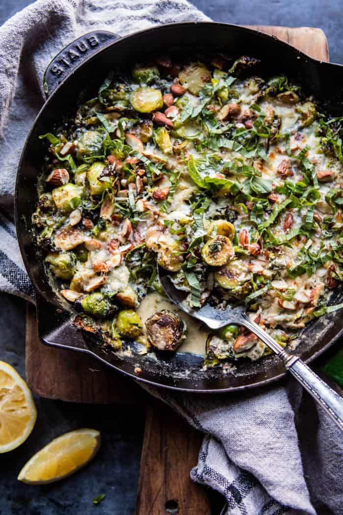Lemony Fried Brussels Sprouts