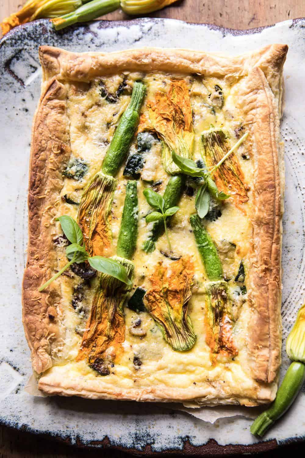 Zucchini, Bacon, and Pecorino Tart