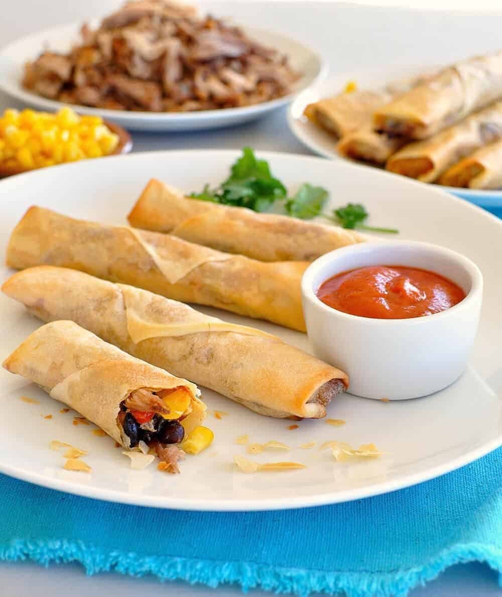 Mexican Spring Rolls (Egg Rolls)