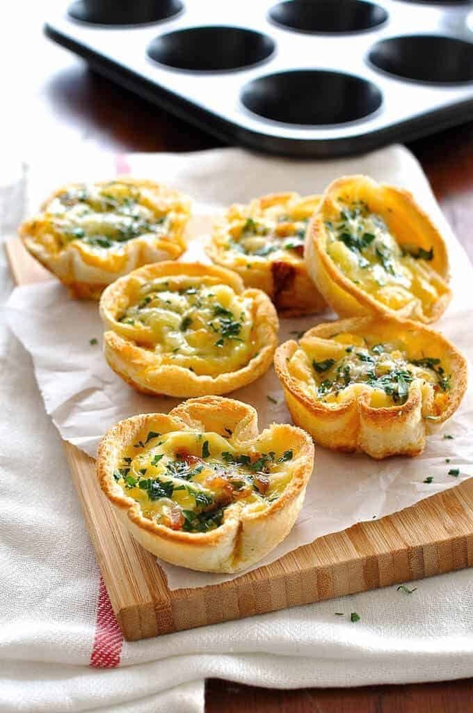 Quiche Toast Cups