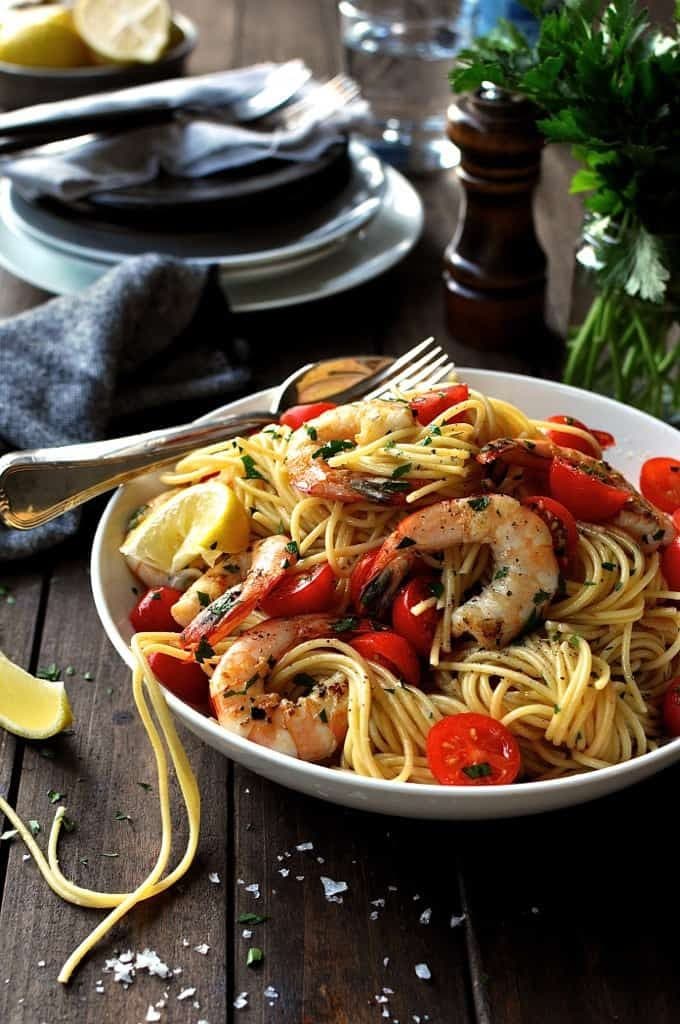 Shrimp / Prawn Pasta with Lemon