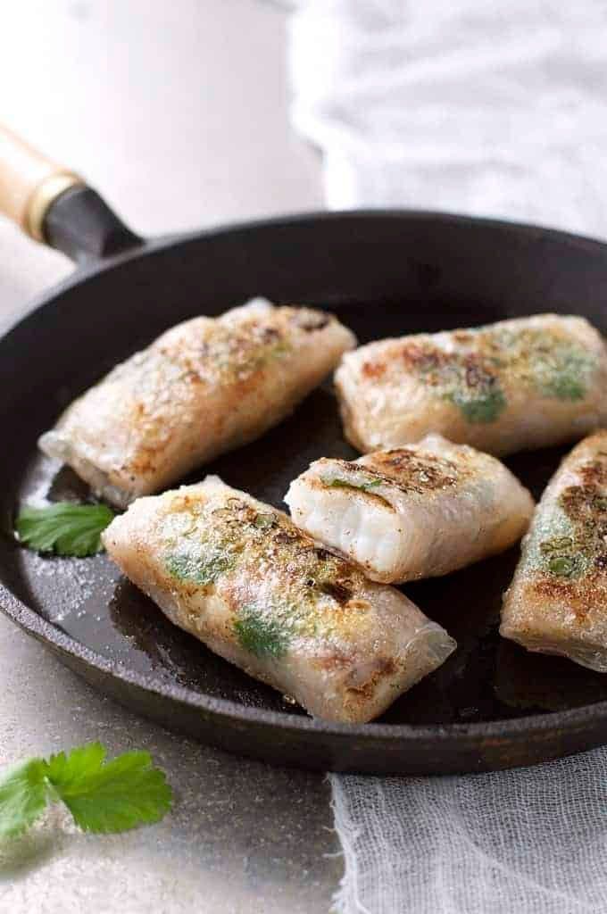 Crispy Chinese Rice Paper Wrapped Fish (5 Ingredients)