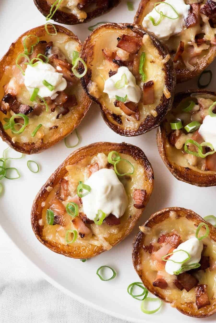 Cheese and Bacon Potato Skins