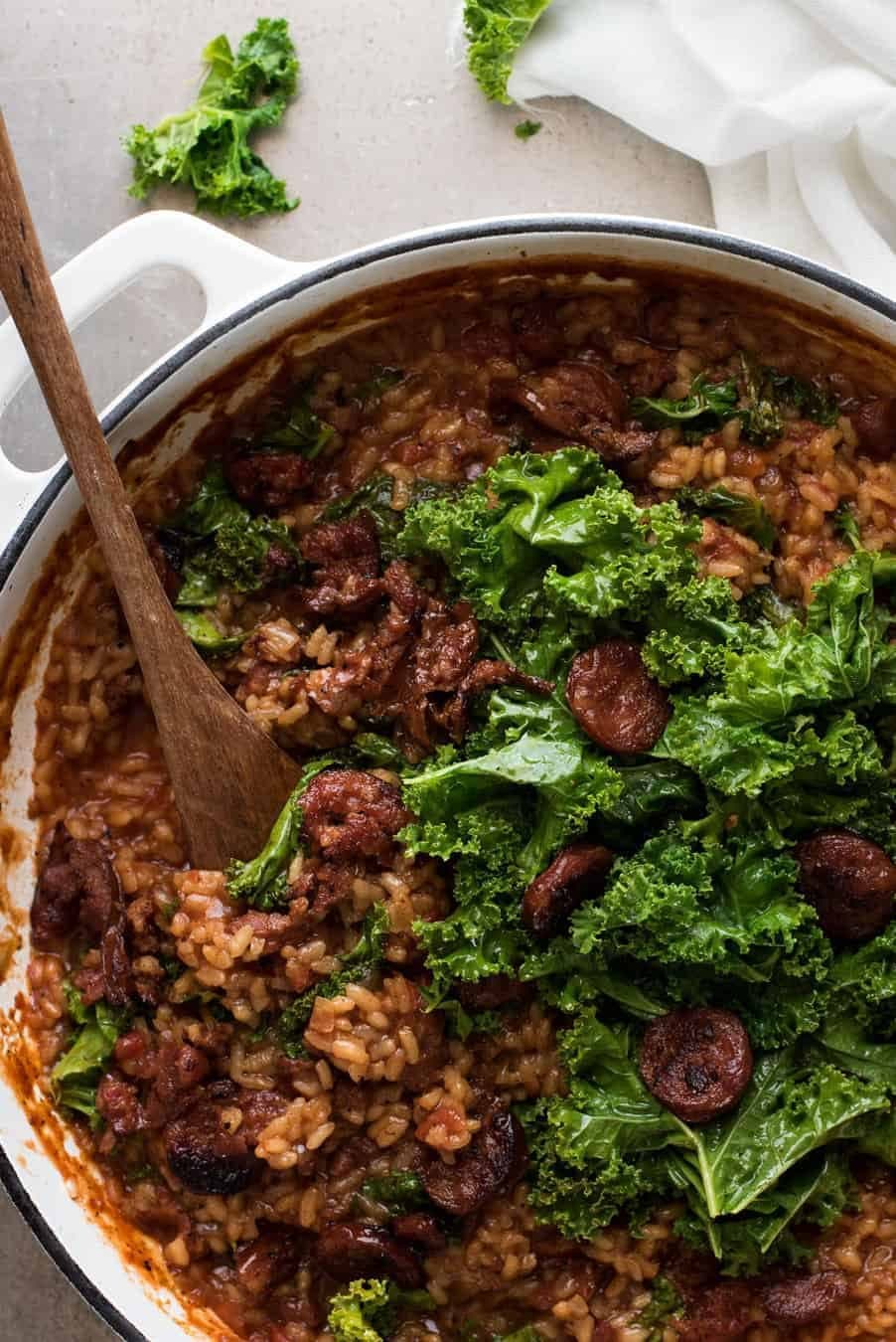 Chorizo &amp; Kale Risotto