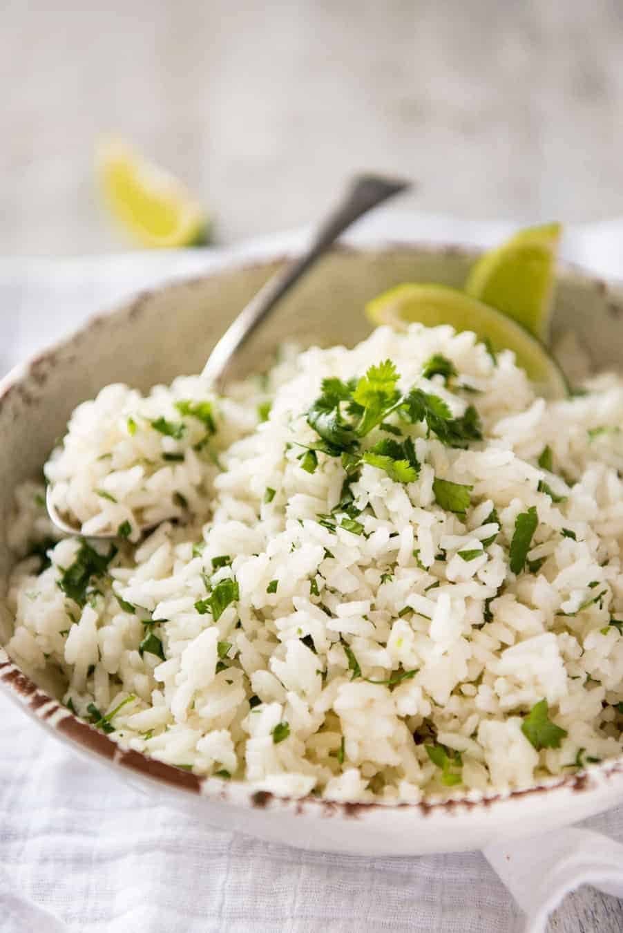 Coconut Coriander (Cilantro) Lime Rice