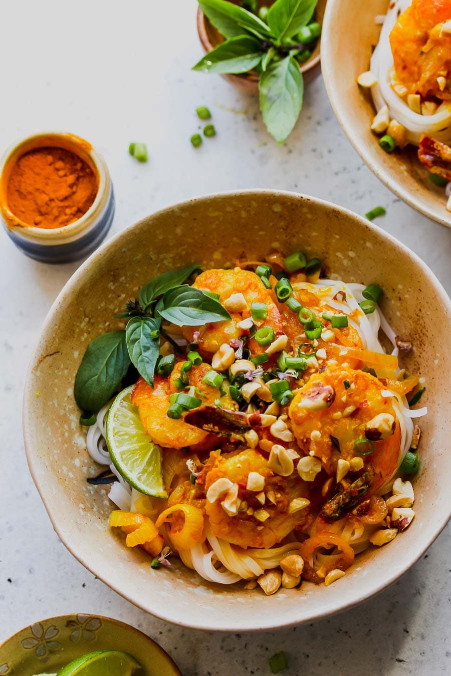 Vietnamese Shrimp and Rice Noodle Bowls