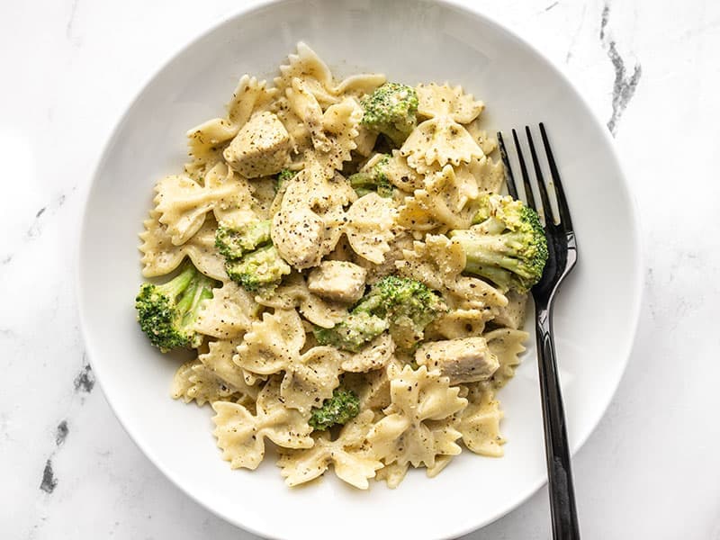 Creamy Pesto Pasta with Chicken and Broccoli