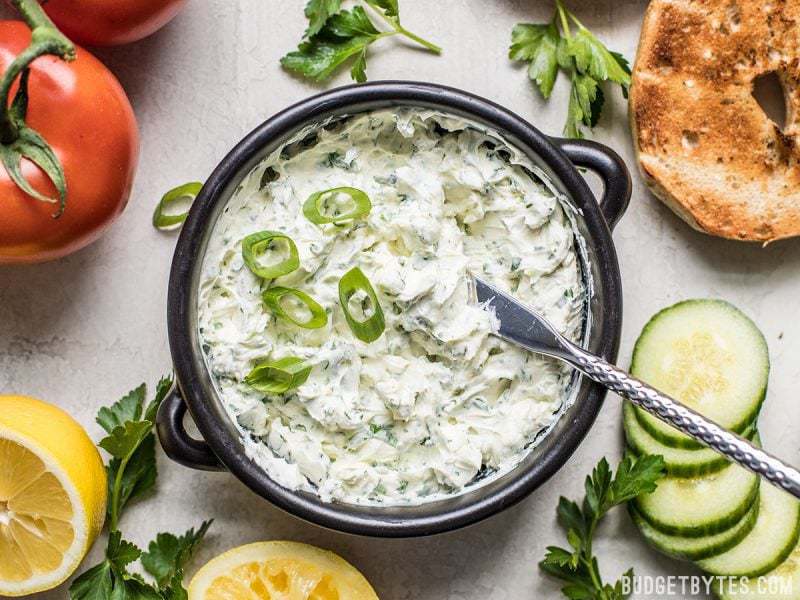 Scallion Herb Cream Cheese Spread
