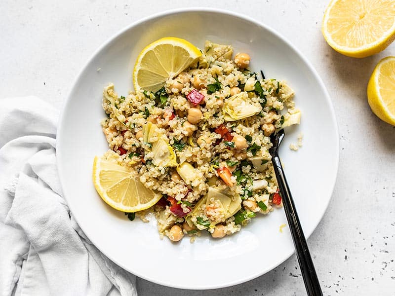 Lemony Artichoke and Quinoa Salad