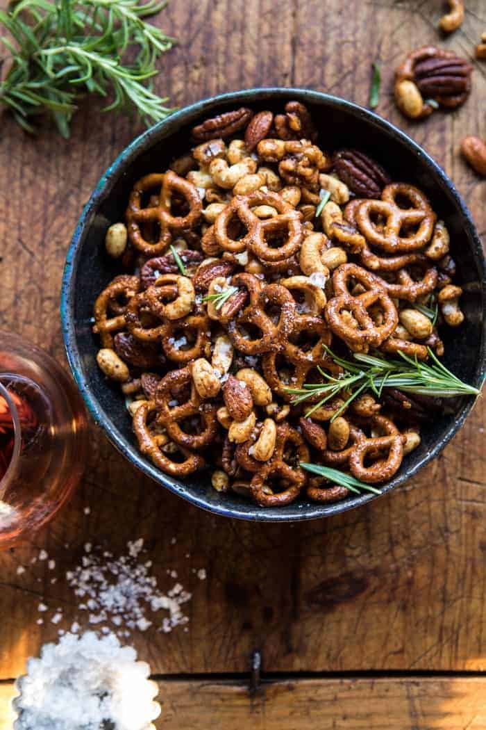 Sweet 'n' Savory Roasted Nuts and Pretzels